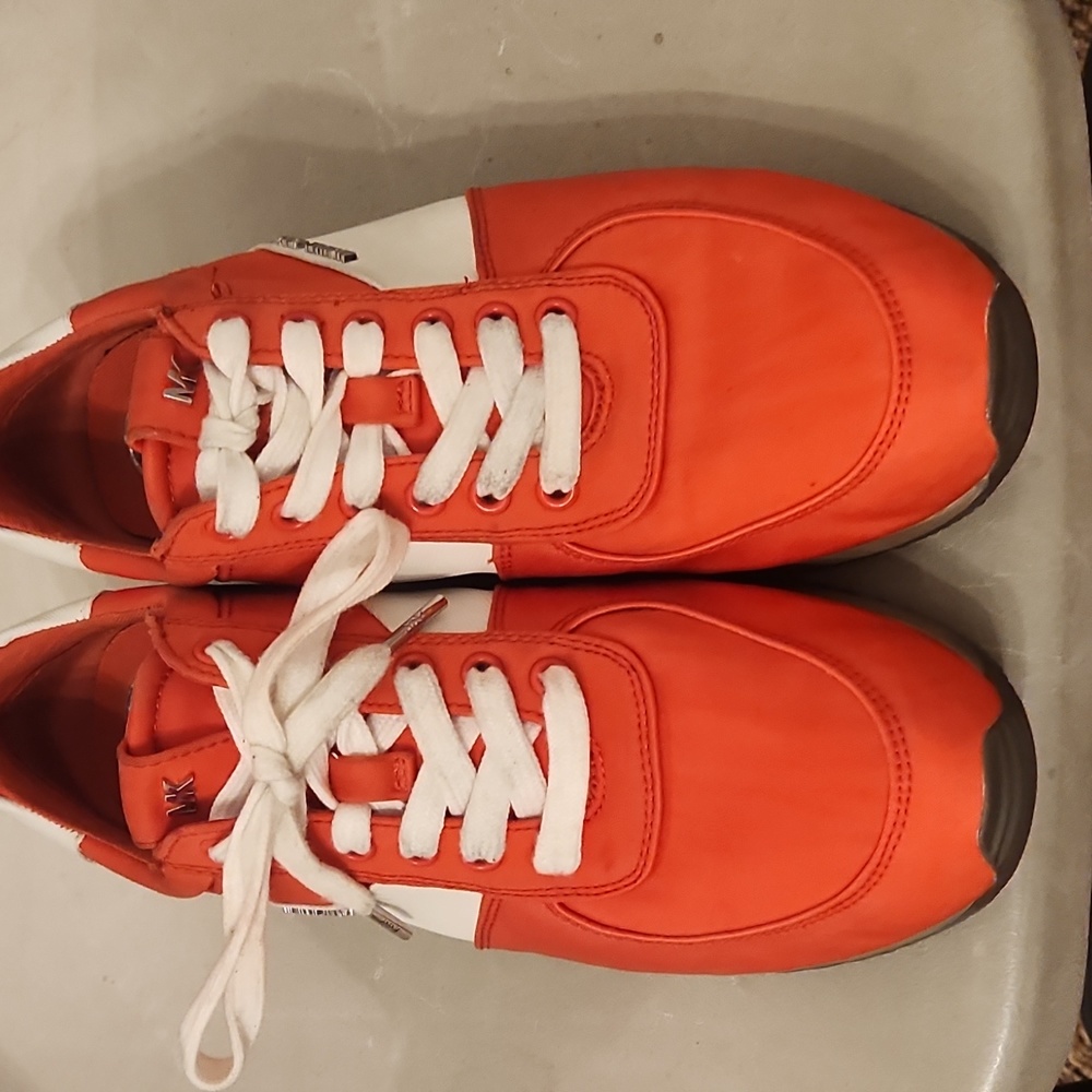 Michael Kors Orange athletic shoes